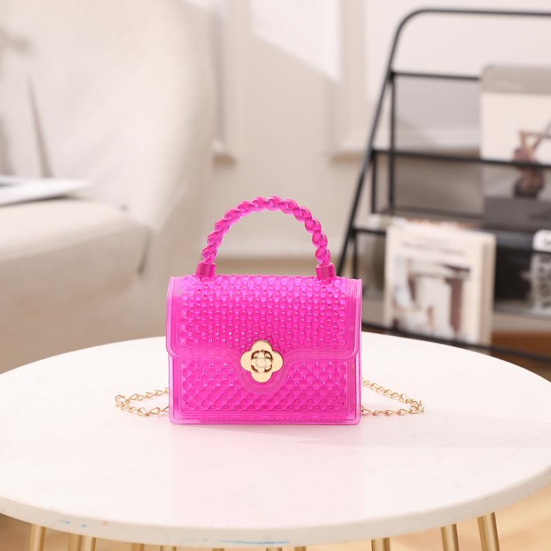 

Мини-кроссбоди сумка из ПВХ-желе 2024 - Ажурный дизайн, Кошелек для монет, Силикатный материал фиолетовый