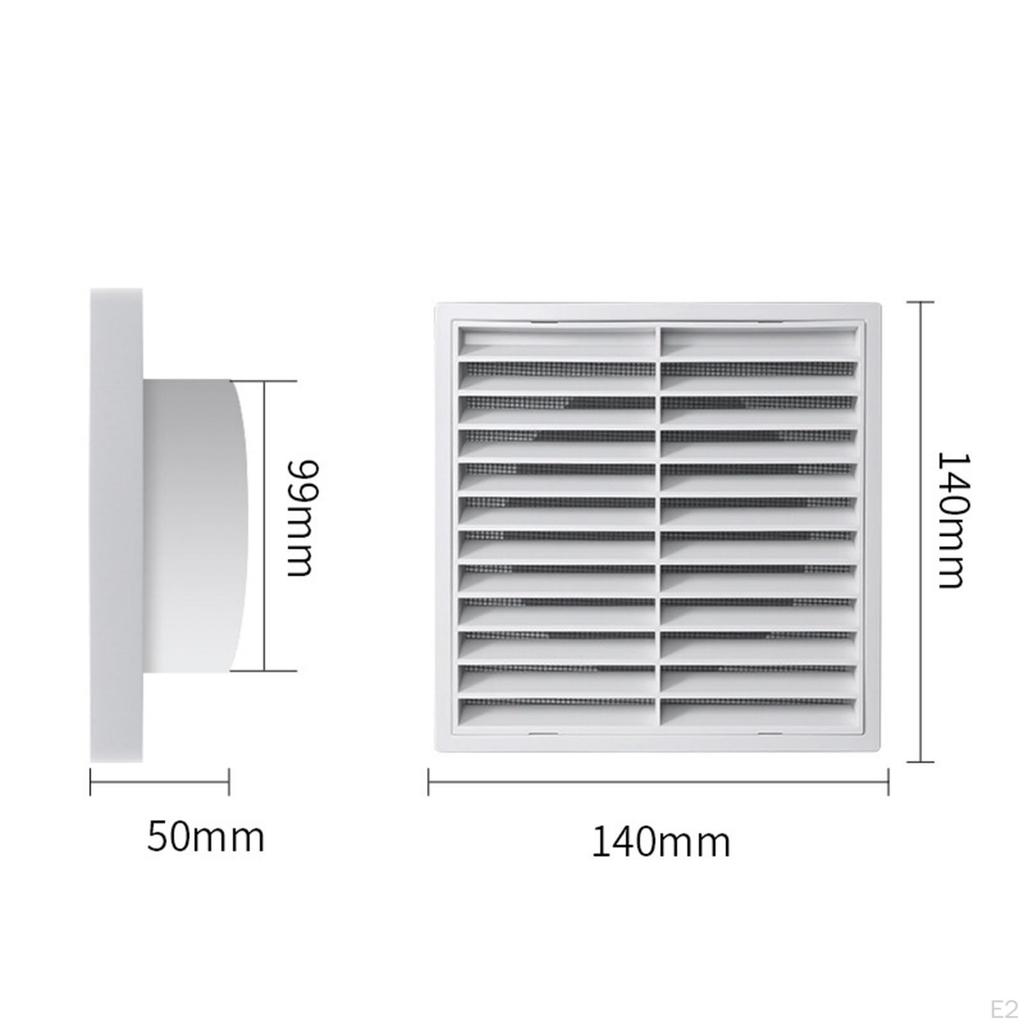 Ventilation Grille Air Exhaust Outlet Return Grill Cover Vent Louver Replaces for Shed