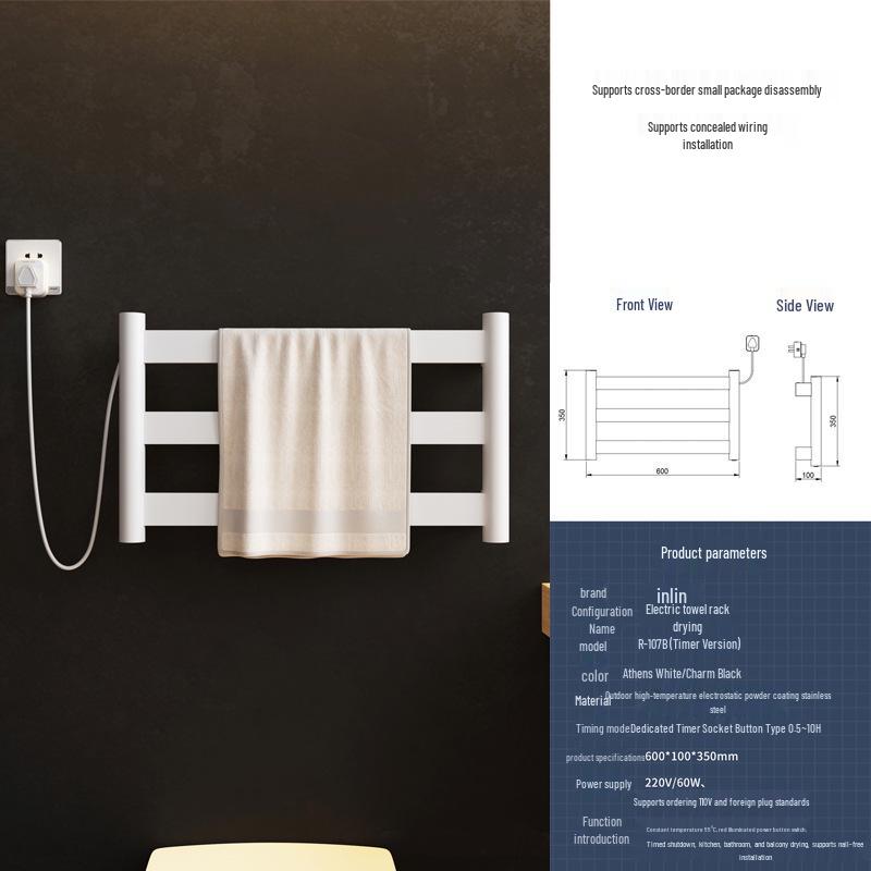 

Умная сушилка для полотенец из нержавеющей стали с подогревом для ванной комнаты или отеля