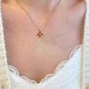 Simple Temperament Golden Beanie Necklace Female