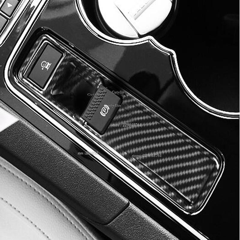 For Jaguar F-PACE 2016 2017 2018 Interior Electronic Parking Handbrake E-brake Button Knob Trim Sticker Cover Car Styling