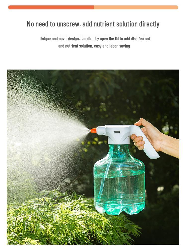 3L Electric Sprayer with Charger - Disinfection, Mist, Watering, and Humidifying Can for Home and Garden.