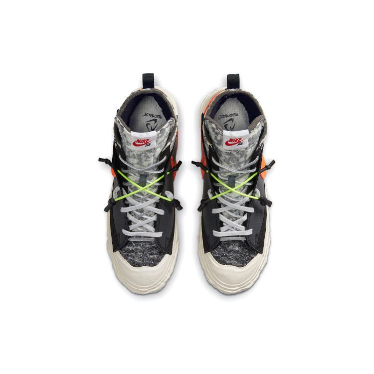 READYMADE x Nike Blazer Mid Black Camo Unisex Sneakers Vast-Grey Volt Total-Orange CZ3589-001