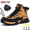 High Quality Security Boots Men Shoes Puncture-Proof Work Boots Steel Toe Shoes Work Sneakers Safety Boot for Engineers Non-slip