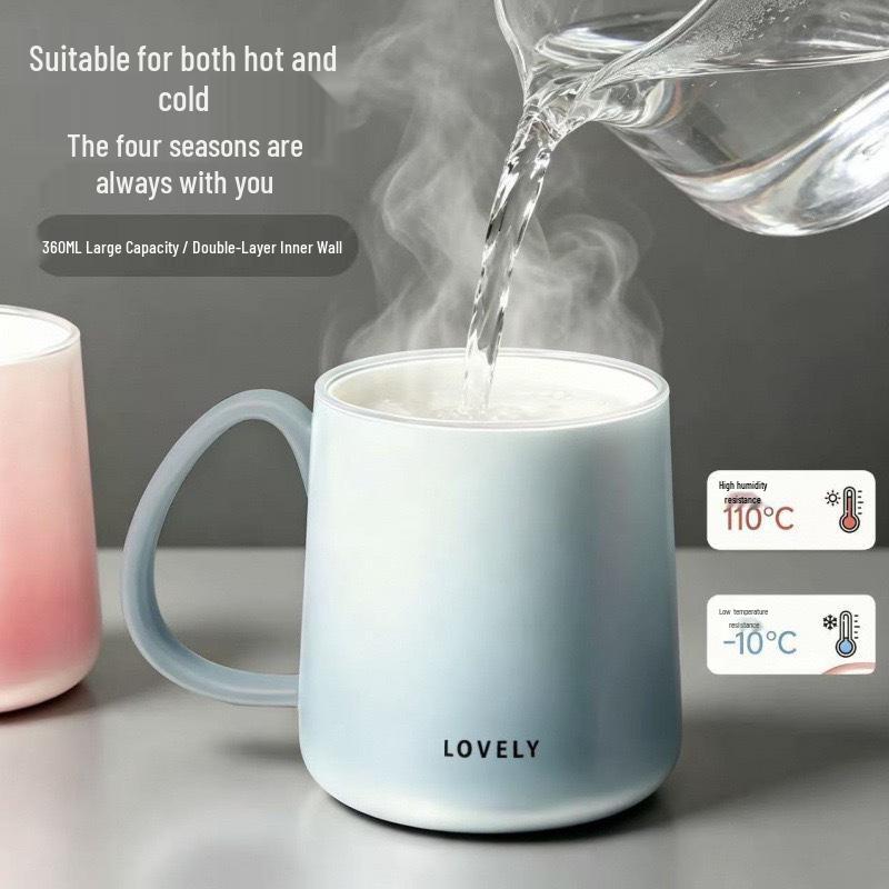 Gradient Antibacterial Toothbrush & Mouthwash Cup – Simple, High-Value Bathroom Set for Couples