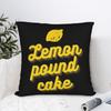 Afroman Lemon Pound Cake Script Square Pillow Case Polyester Decorative Pillow , Vintage Cushion Covers