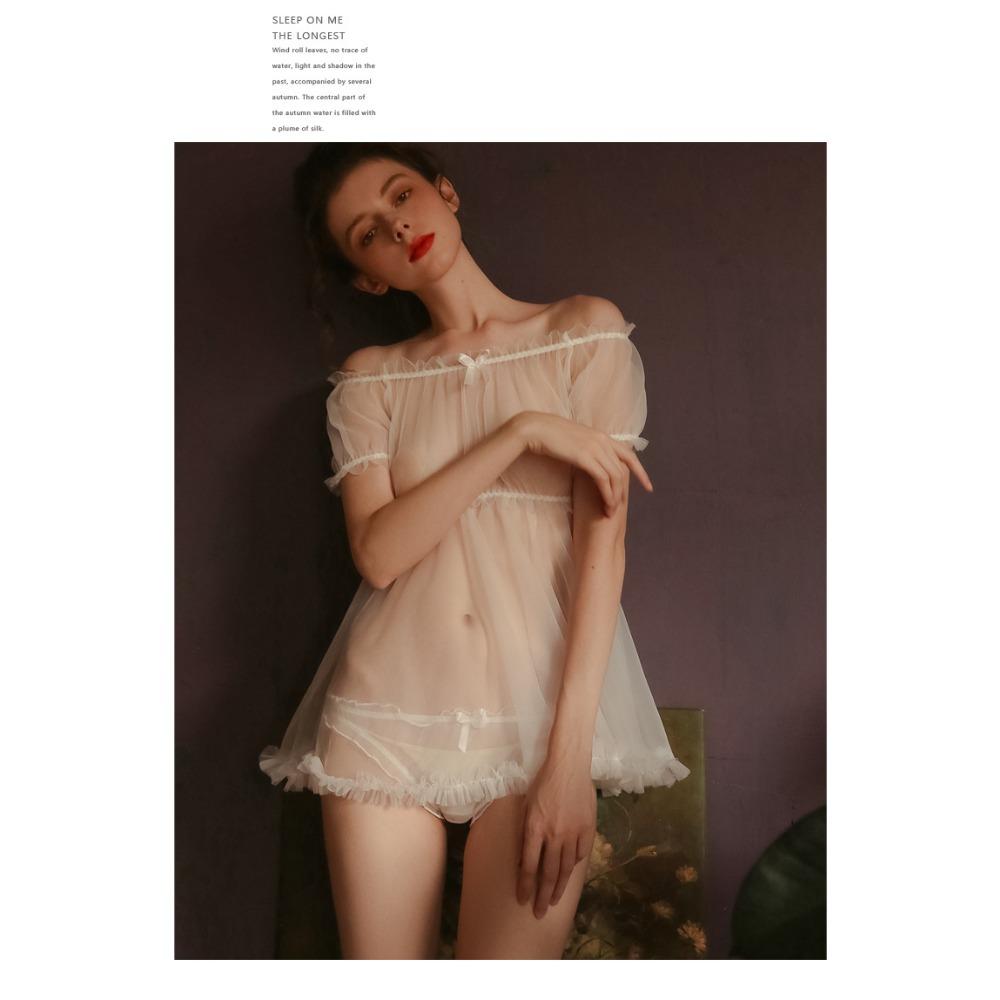 Sexy Chiffon Skirt Large Size Sex Pajamas Women's Transparent Sex Underwear Pure Desire Temptation Teasing Bed Wholesale
