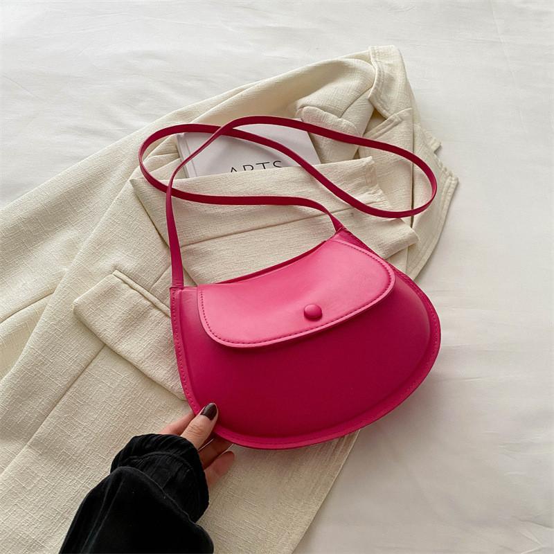 Stylish Summer New Casual Fashionable Single Shoulder Saddle Bag For Women In Multiple Colors