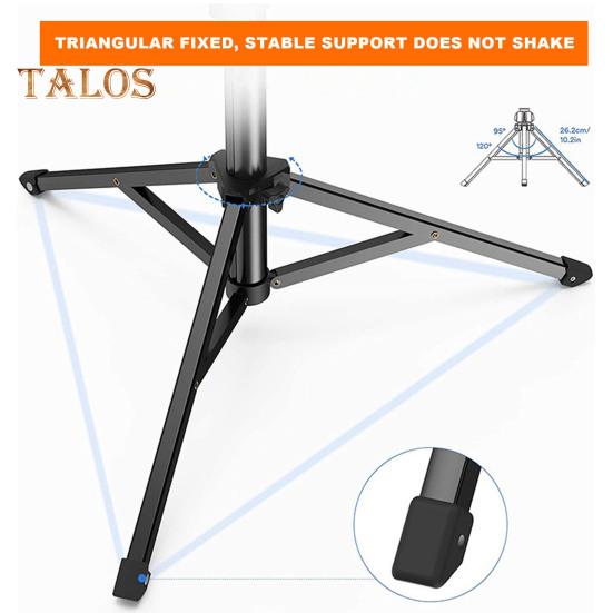 Cell Phone Tripod Foldable 1.6M with Remote Control 360 Degree Rotation Bracket Different Angle Filming Adjustable Height Camera Video Recording