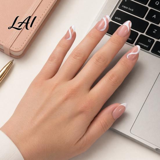 Whitening Nail Wraps 150PCS Stickers French Style Polish Set Versatile Easy Home Manicure Kit Multi-Sized Full Cover Smooth DIY Manicure for Women