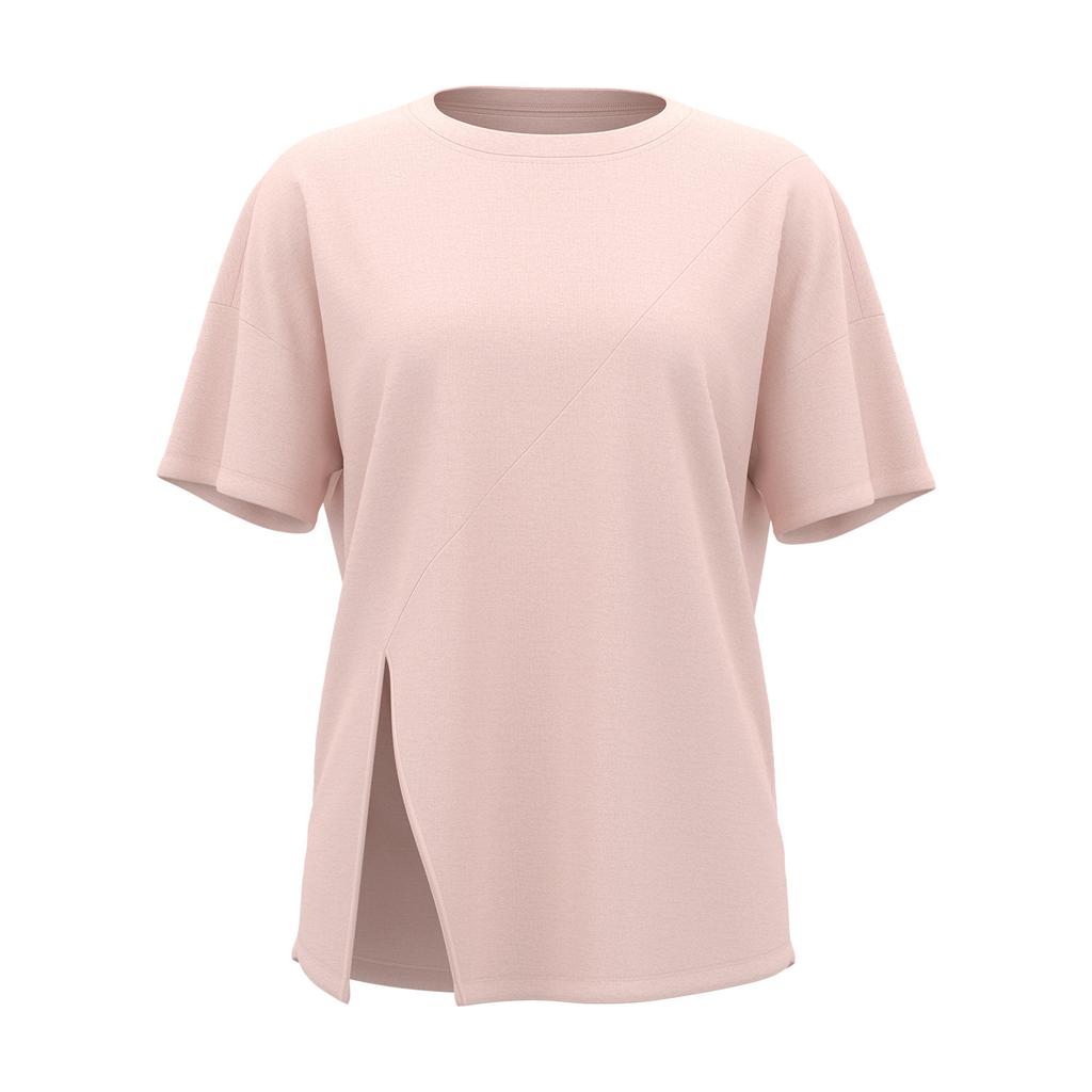 New split-ended loose yoga clothes blouse top running fitness sports short sleeves