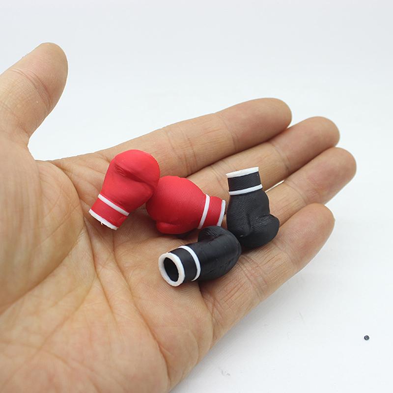 1/12 Dollhouse Mini Figure Punching Bag Model With Boxing Gloves Dollhouse Gym Scene Decoration Dolls House Accessories