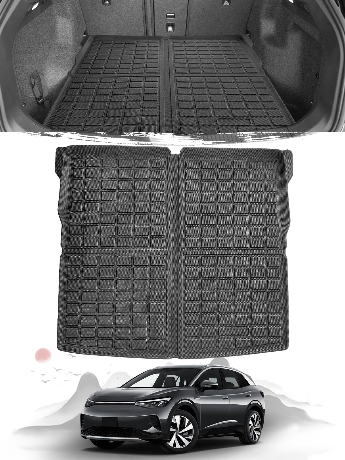 

Ruiya 3D Luggage Mat for the New Volkswagen and TPE Trunk Easy to and This versatile trunk mat is a custom part for the Volkswagen ID4 and is a