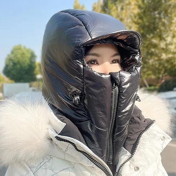 

WTEMPO пуховые защитные шапки для ушей женские зимние утепленные теплые шапки для езды на велосипеде ветрозащитные шапки для защиты шеи One Size чёрный