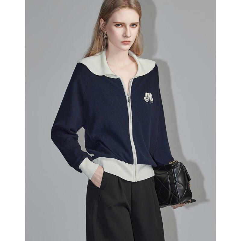 Demana Women's French Style Lapel Knit Cardigan