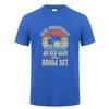 Funny Unisex T Shirt Never Underestimate An Old Unisex With A Drum Set Tshirt Summer Graphic Drummer Tshirts Unisex Clothes Tops Dy301