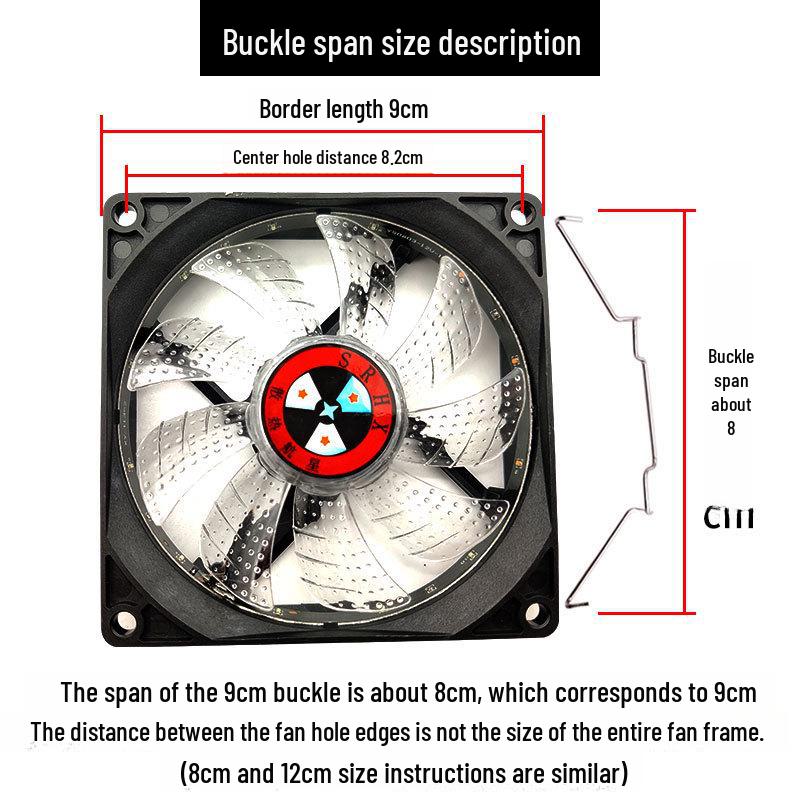 8cm/9cm/12cm Fan CPU Radiator Spring Wire Hook for Kyushu Fengshen Xuanbing 400