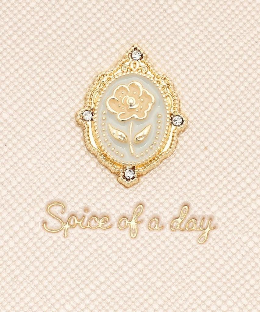 Afternoon Tea Living JQ55 Pass Case with Cord Reel and Motif Charm, Beige