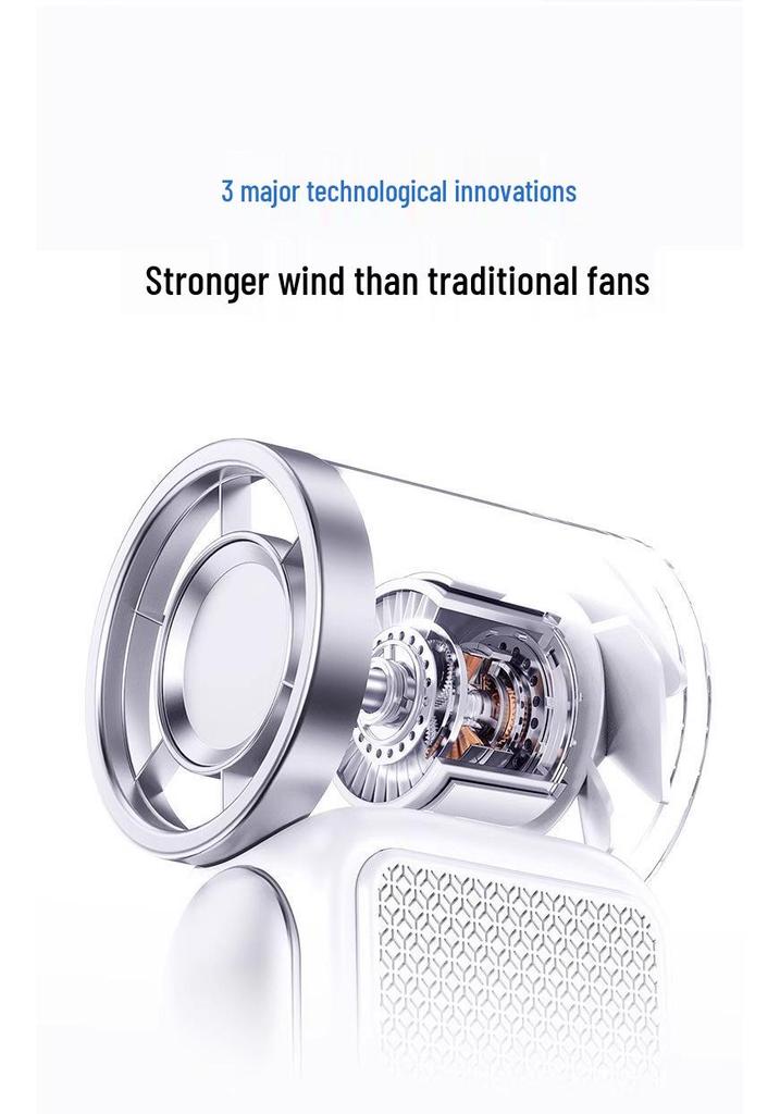 X688 Turbo Mini Handheld Fan - USB Rechargeable, Long-Lasting Battery, Powerful & Portable for Outdoor Use.