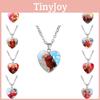 Charming And Elegant Turning Red Anime Heart Necklace