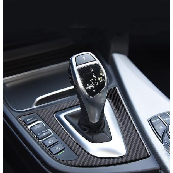 Carbon Fiber Car Gear Shift Panel Frame Cover Sticker For BMW 3 4 Series F30 F34