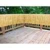 Hawaiian Luau Grass Raffia Fringe Banner Table Skirt for Tropical Birthday Party Tiki Bar, Tent,Chair Skirt,Deck Skirt,Garland Graduation Summer