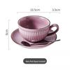 Oeny Retro Ceramic Coffee Cup & Saucer Set