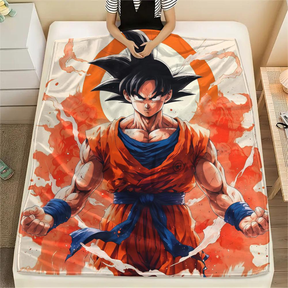 Dragon Ball Flannel Blanket, High quality Comfortable for All Seasons, Home Decor, Warmth and Comfort