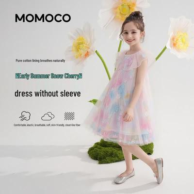 MOMOCO Girls' Colorful Sweet Summer Princess Dress