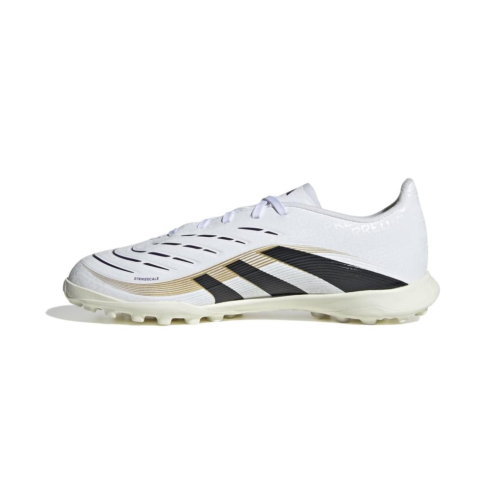 Futsal Shoes Junior Predator LEAGUE TF Boys Girls Footwear Metallic Cm [Adidas] 17-24.5cm White/Core Black/Gold (JI1152) 19.0