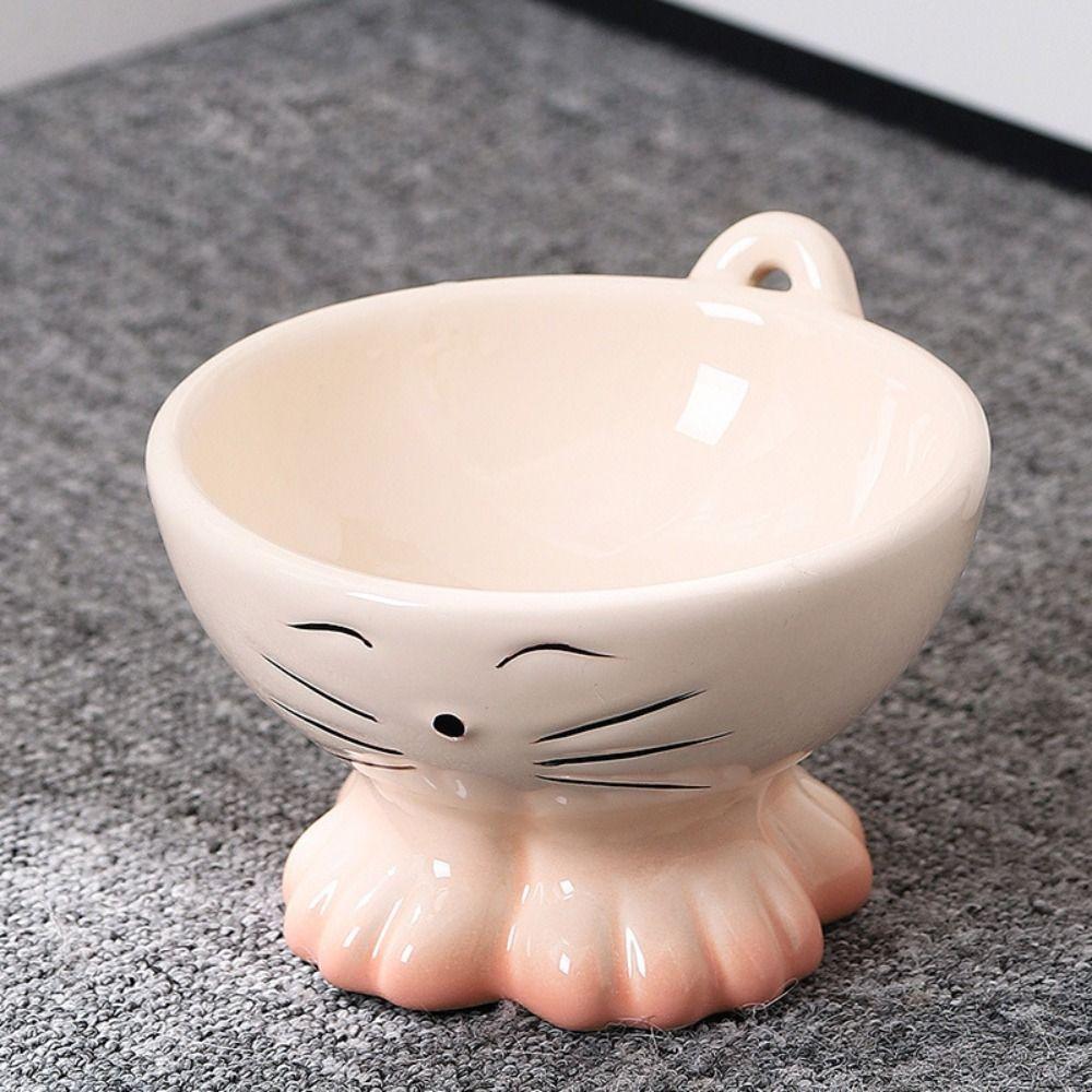 Creative Pet High Foot Bowl Cute Dog Food Feeding Basin Cats Drinking Feeder  Kitten Puppy