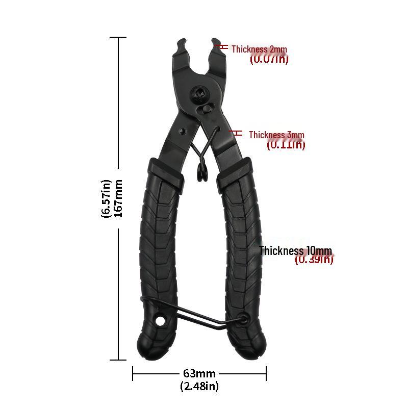 Bicycle Chain Tool Set: Magic Buckle Pliers, Quick Release Pliers, Chain Cutter, and Breaker