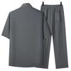 Herren Chinesischer Stil Hemden + Hosen Sommer Leinen Sportbekleidung Lässig 2-teiliges Set