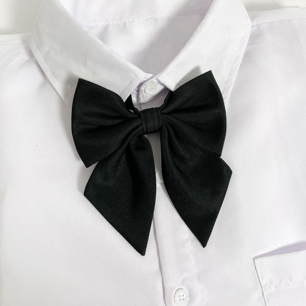 Buckle-free Tie Bow Tie Female College Style Plaid Lazy Harajuku Style Student K Male Uniform Accessories