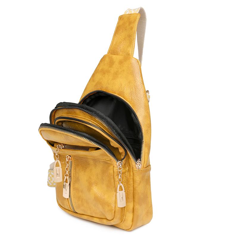 Women's Chest Bag Commuter Waist Bag Vintage Crossbody Bag