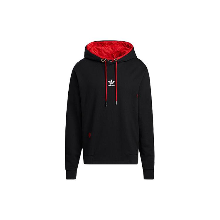 Adidas Originals Худи CNY Свитшоты Унисекс Черный С капюшоном Умеренный Обычный HC0562 S