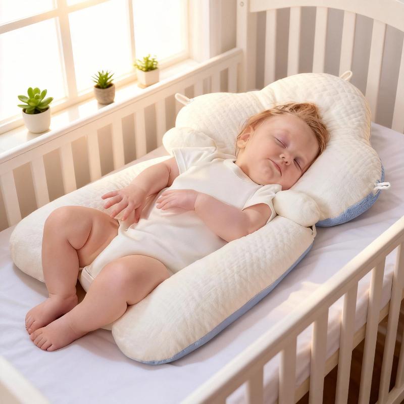 Baby Shaping Pillow, Soothes The Baby, Corrects Head Shape, Specially Designed For Newborns, Drawstring Style, Adjustable Soothing Pillow