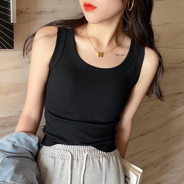 Women s Slim Fit Modal Sleeveless Vest - New Summer Base Layer Top X-Large чёрный