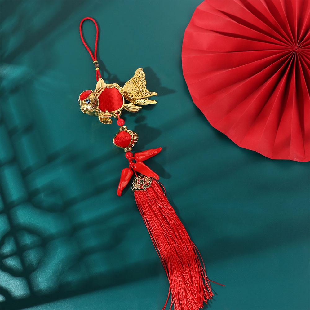 Traditional Spring Festival Pendant Creative Exquisite Hanging Ornaments Reusable with Tassel New Year Ornaments Birthday