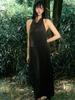 Moroa Halterneck Long Dress - Brown