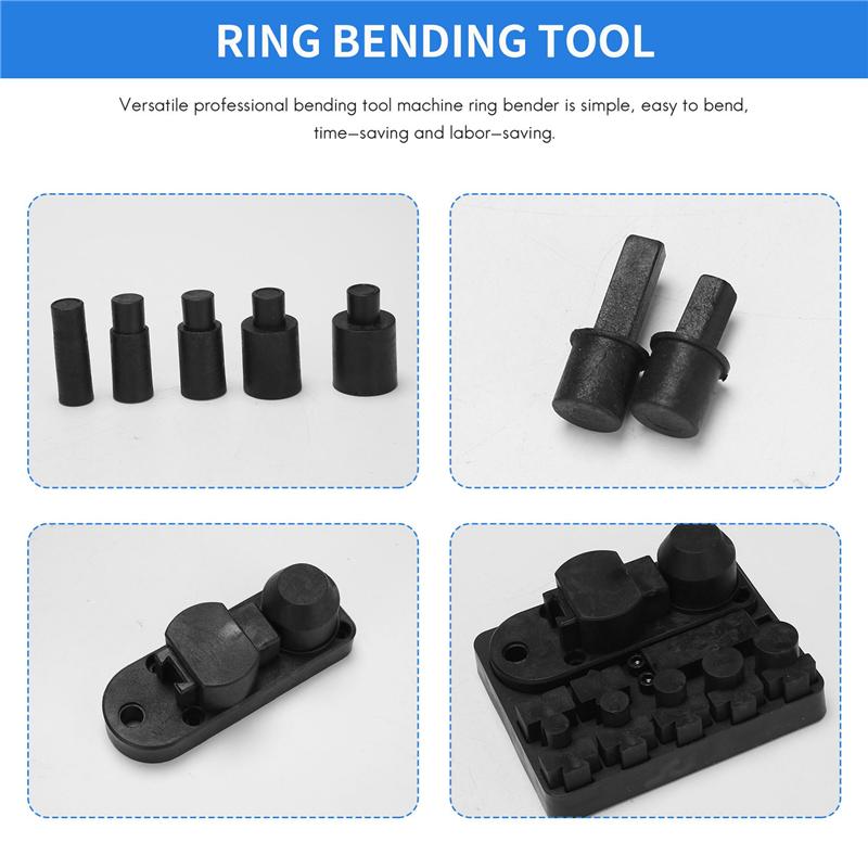 Ring Bending Tool Set, Ring Earring Bending Tools Multi-Functional Jewelry Ring Bending Machine Jewelry Repair NONE