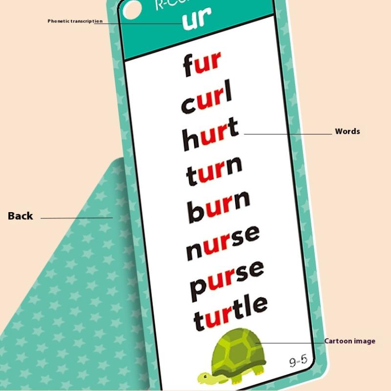 60 Blätter Lehrer Lehrmittel Montessori Phonetik Wortlisten Karten Englisch Vokabelaufbau Lernkarten