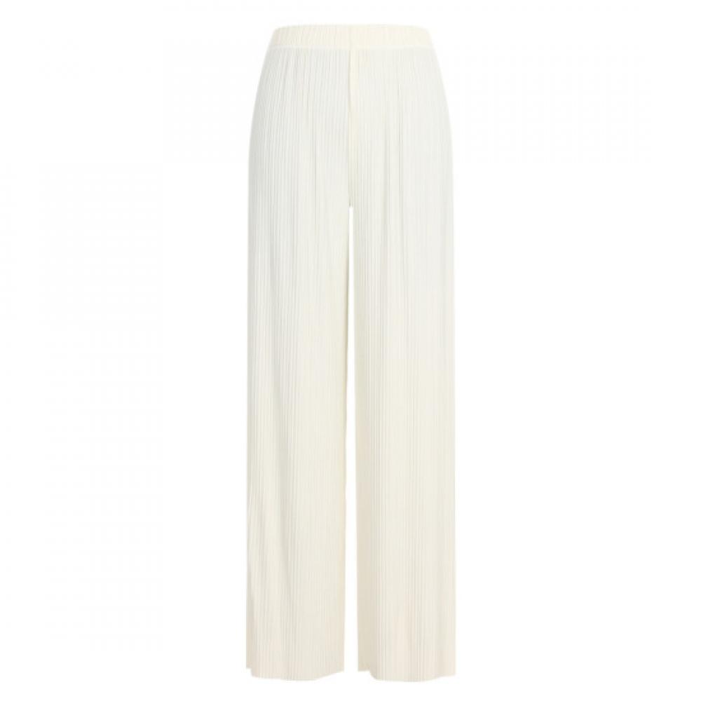Shop   Women Waistband Wide Pleats Pants Ivory Pic Wpt 20646