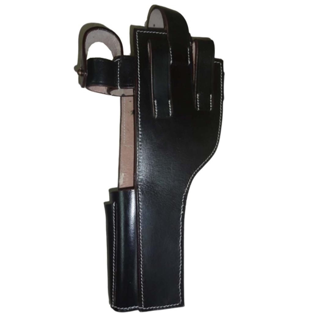 German C96 Broomhandle Mauser Holster Dark Brown Color w/ Hand Grips - Repro EE-60DO-B0SH