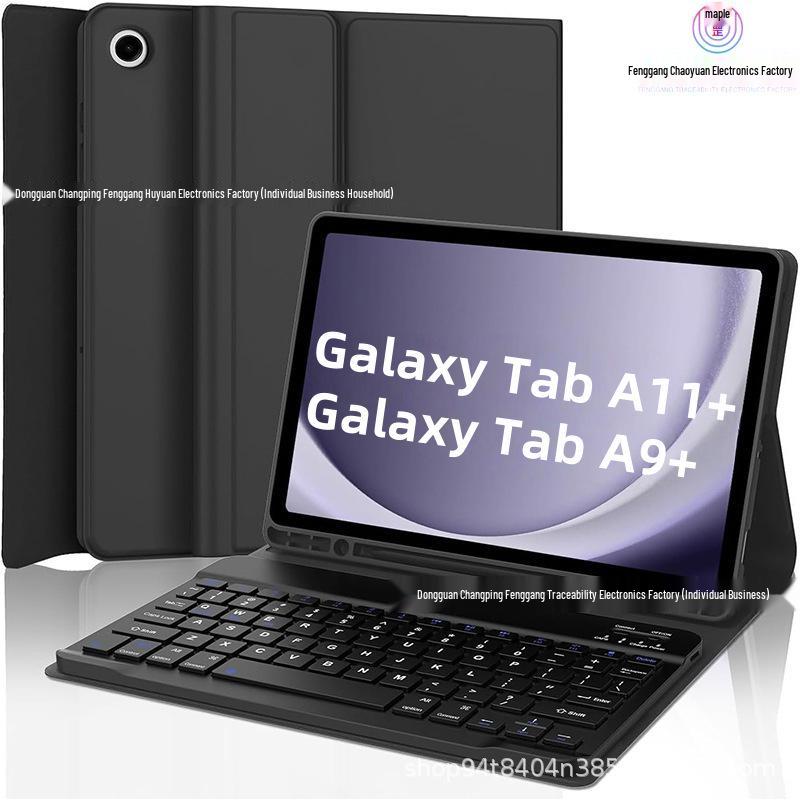 Samsung A11+ Tablet Leather Case with Touchpad Backlit Bluetooth Keyboard for A9+ 11-inch
