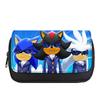 Sonic Flip-Top Detachable Pencil Case, Double-Layered Large Capacity for Students