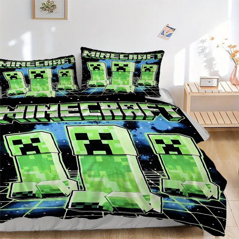 

3 шт. Комплект постельного белья Minecraft: Идеально подойдет для спальни или гостевой комнаты.. Мягкий и удобный, без стержня yy251010193 135x200cm