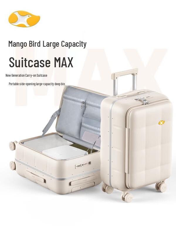 

MGOB Side-Opening Deep Compartment Aluminum Frame Travel Suitcase