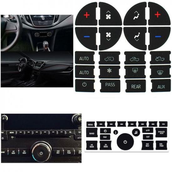 Radio & A/C Dash Button Repair Kit Decal Sticker Fit For Chevrolet GMC Tahoe US
