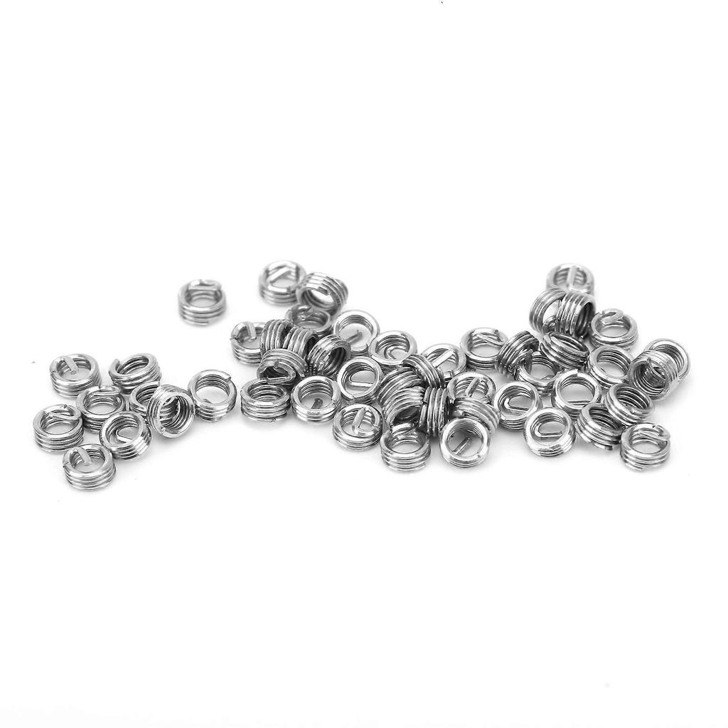 50Pcs Wire Thread Insert Stainless Steel Screw Hole Repairing Trimming Set US Unit 2?561D